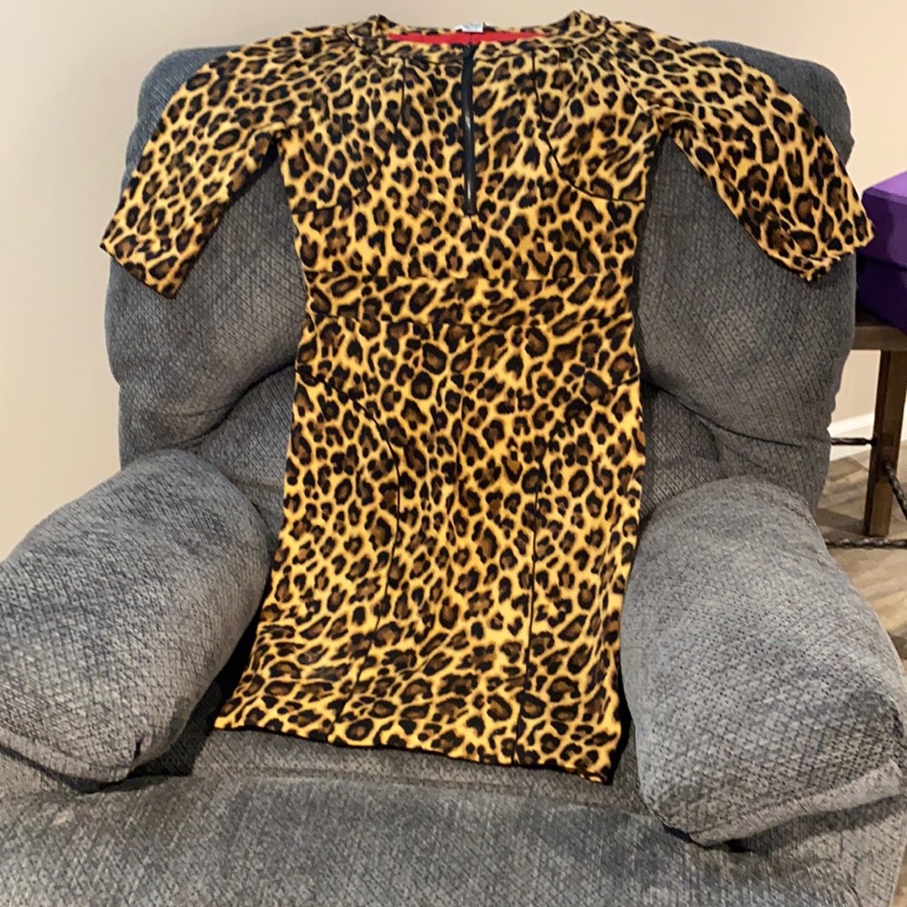 Women’s leopard print dress